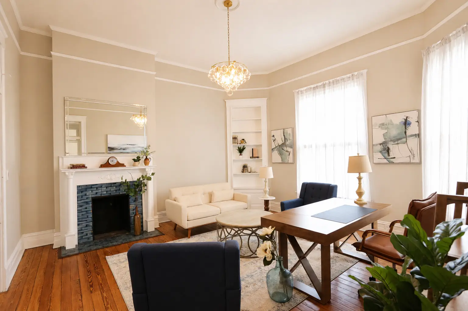 Fully furnished private office at 700 W Garden Street in Downtown Pensacola.